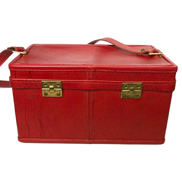 Vintage Bags Vintage Hartmann Red Train Case Travel Bag Poshmark